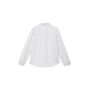 Mint Velvet Grey Diamond Striped Jacquard Shirt